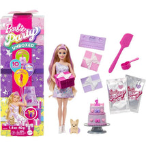 Mattel - Barbie Party Unboxed Doll & Accessories, Purple Image 1