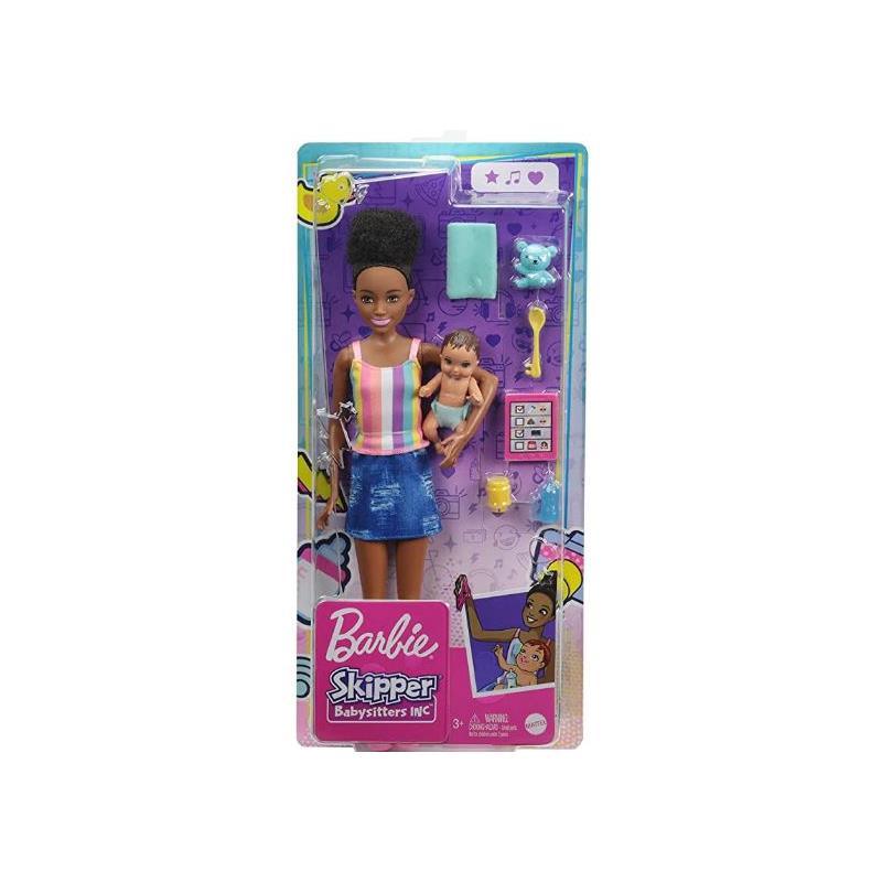 Barbie Skipper Doll & Playset with Accessories, Babysitting Set Themed to  Mealtime, Color-Change Toy Play