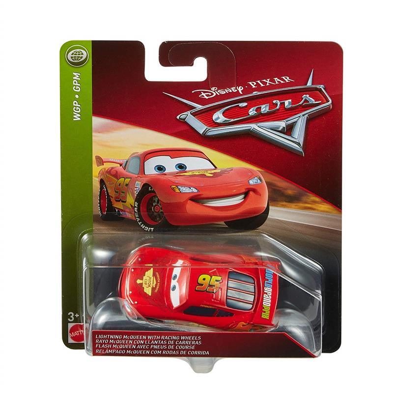 Mattel Cars Character Cars, Lightning McQueen with Racing Wheels