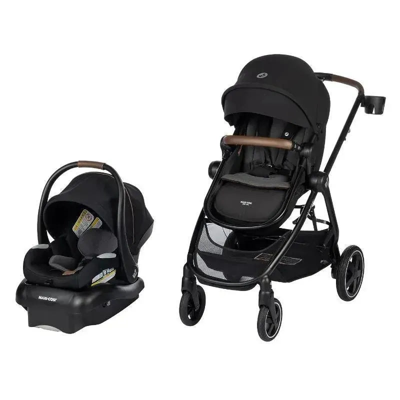 maxi-cosi zelia travel system - night black Maxi Cosi Zelia Luxe 5-in-1 Modular Travel System (New Hope Black)