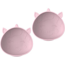 Melii - Silicone Suction Bowls for Babies and Toddlers, 10.1 oz - 2 Pack, Unicorn Pink Image 1