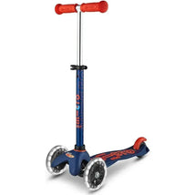 Micro Kickboard - Mini Deluxe LED 3-Wheeled, Navy Blue Image 1