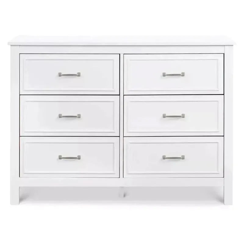 Davinci Charlie 6-Drawer Double Dresser - White Davinci Charlie 6-Drawer Double Dresser - White