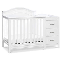 Million Dollar Baby - Davinci Charlie 4-in-1 Convertible Mini Crib and Changer Combo in White Image 1