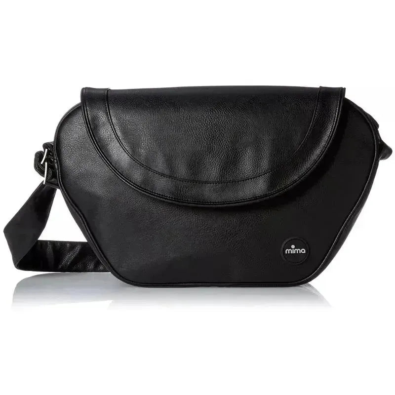 black leather changing backpack Mima Trendy Changing Bag