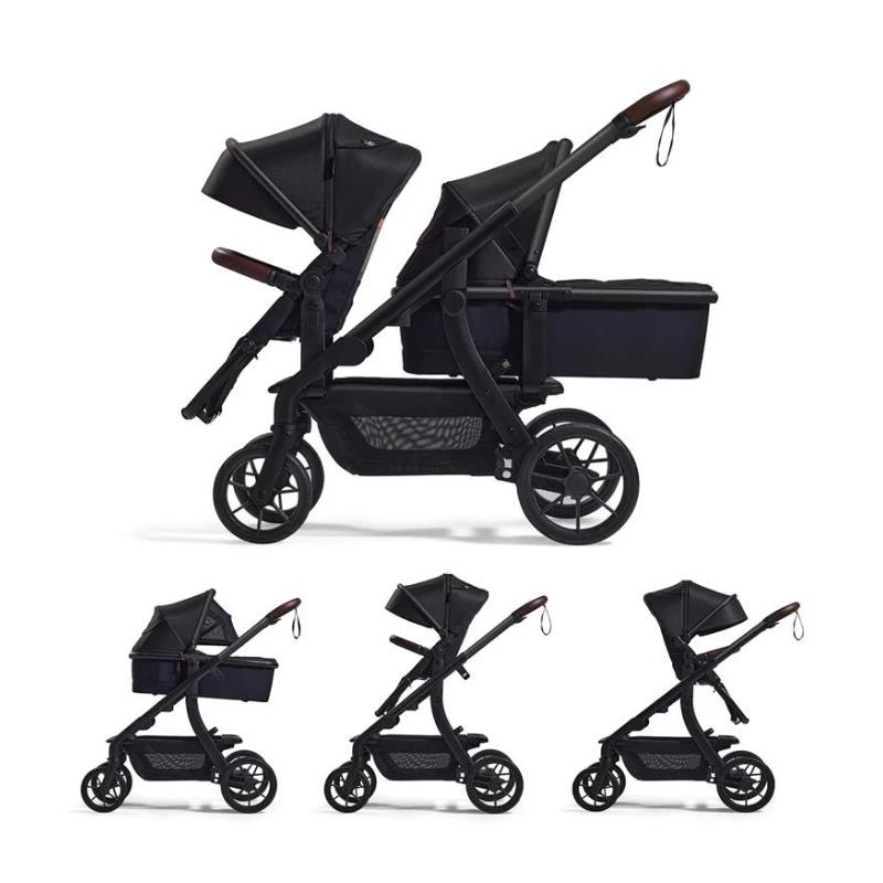 single stroller that turns into a double Momcozy ChangeGo Baby Stroller, Convertible Single-to-Double-to-Wagon Stroller with 23 Configurations