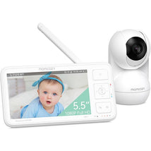 Momcozy - Video Baby Monitor, 5.5” 1080P Full HD Baby Monitor with Camera No WiFi Image 1