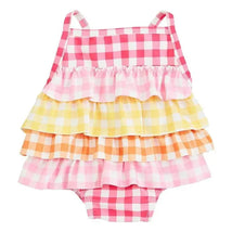 Mud Pie - Baby Girl Gingham Ruffle Swimsuit Image 1