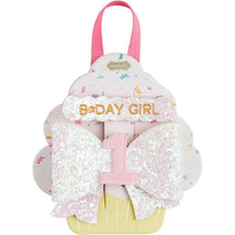 Mud Pie - Baby Girl Pink One Birthday Hair Clips Image 1