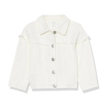 Mud Pie - Baby Girl White Denim Jacket Image 1