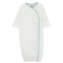 Mud Pie - Blue Hello World Gown, 0/3M Image 1