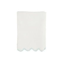 Mud Pie - Blue Scallop Chenille Blanket Image 1