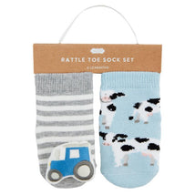 Mud Pie - Cow Rattle Toe Sock Set Image 1