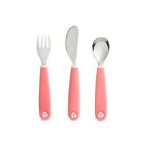 Munchkin Splash Toddler Fork, Knife & Spoon Set - Pink Image 1