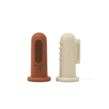 Mushie - Finger Toothbrush (Clay/Shifting Sands) Image 1