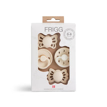 Mushie FRIGG Baby's First Pacifier Set 0-6 Months - Moonlight Sailing Cream 4-Pack Image 1