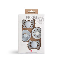 Mushie FRIGG Baby's First Pacifier Set 0-6 Months - Moonlight Sailing Powder Blue 4-Pack Image 1