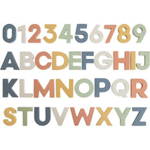 Mushie Foam Letters & Numbers Bath Play Set - Sol Image 1