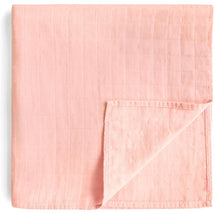 Mushie Organic Cotton Muslin Swaddle Blanket - Rose Vanilla Image 1