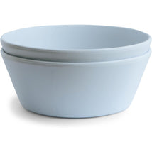 Mushie Silicone Round Bowl Dinnerware Set - Powder Blue Image 1