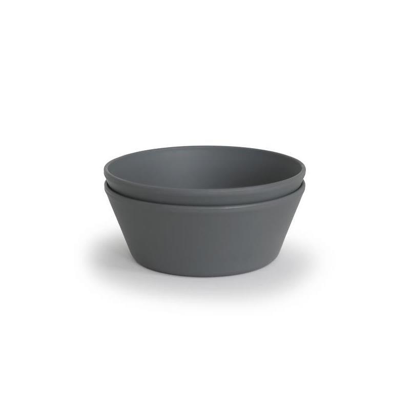 Mushie Round Dinner Bowl, Smoke - Set of 2 – Bebe Grey