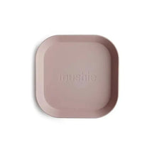 Mushie - Square Dinnerware Baby Plates- Set Of 2 - Blush Image 1