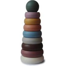 Mushie - Stacking Rings Toy, Rustic Image 1