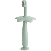 Mushie Silicone Star Training Toothbrush - Cambridge Blue Image 1
