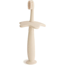 Mushie Silicone Star Training Toothbrush - Shifting Sand Image 1