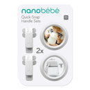 Nanobebe - Quick Snap Handle Sets for Flexy Silicone Baby Bottle, 2-PackWhite Image 4