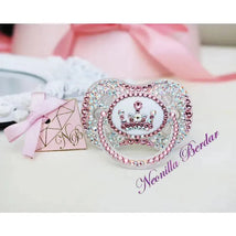 Neonilla Crystal Pacifier With Elite Crown Pink Bling Dummy Image 1