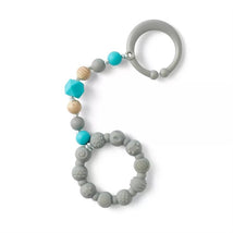 Nuby Tag A Long Teether - Gray Image 1