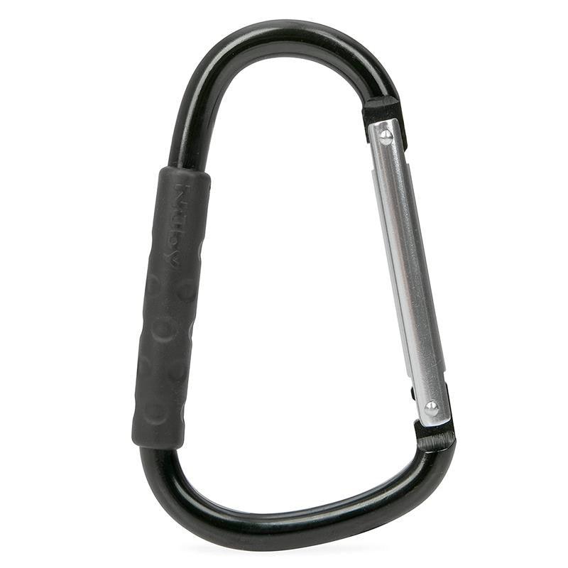 Nuby - Aluminum Stroller Hook with Black Rubber Handle