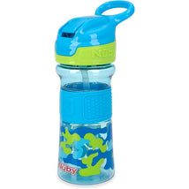 Nuby Flip-It Reflex Cup 12 oz - Aqua Camo Image 1