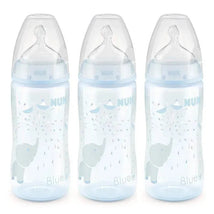 Nuk - 10Oz Smooth Flow Anti-Colic Bottle, Blue Elephant 3Pk Image 1