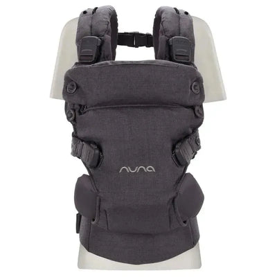 Nuna CUDL™ luxe Baby Carrier in Dusk color, featuring adjustable straps and ergonomic design for infant carrying.