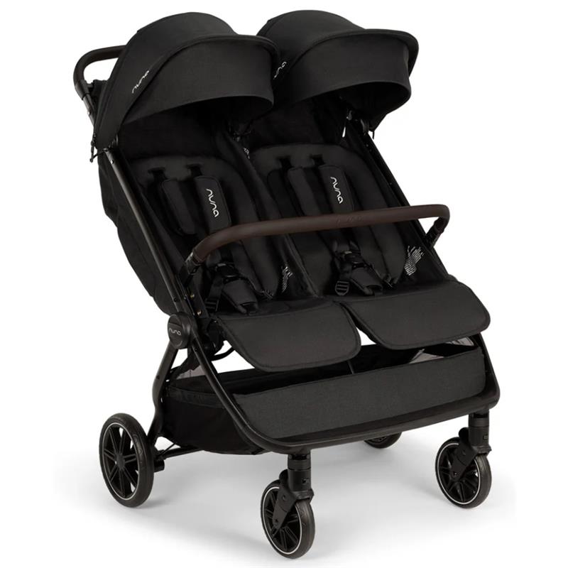 double stroller 2014 Nuna TRVL Dubl Lightweight Side by Side Double Stroller, Caviar