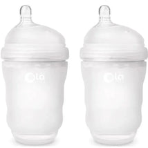 Ola Baby - 8Oz 2Pk Baby Neutral Gentle Bottle, Frost Image 1