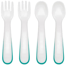 Oxo - 4Pk Tot Plastic Fork & Spoon Multipack, Teal Image 1