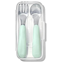 OXO - Tot On-The-Go Fork and Spoon Set, Opal Image 1