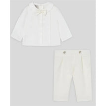 Paz Rodriguez - Baby Boy Pants & Blouse Set, Cream/Beige Image 1
