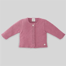 Paz Rodriguez - Baby Girl Knit Cardigan Bicos, Nostalgia Rose Image 1