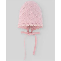 Paz Rodriguez - Baby Knit Newborn Bonnet, Chalk Pink Image 1