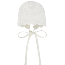 Paz Rodriguez - Baby Knit Newborn Bonnet Paz Oi, Chalk Pink