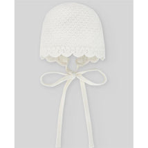 Paz Rodriguez - Baby Knit Newborn Bonnet Paz Oi, Cream Image 1