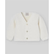 Paz Rodriguez - Baby Knit Newborn Cardigan, Cream Image 1