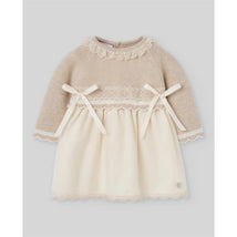 Paz Rodriguez Baby Knit Newborn Dress Nai, Light Pink/Cream Image 1