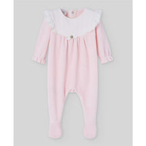 Paz Rodriguez - Baby Knit Newborn Romper Ternura Oi, Chalk Pink Image 1