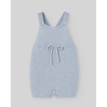 Paz Rodriguez - Knit Newborn Dungaree Erizos, Chalk Blue Image 1