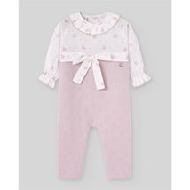 Paz Rodriguez - Knit Newborn Romper Erizos Mauve Image 1